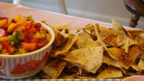 Fruit Salsa with Cinnamon Tortilla Chips