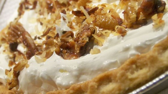 Toasted Coconut, Pecan, and Caramel Pie