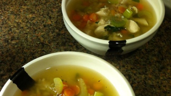 Hearty Chicken and Rice Soup