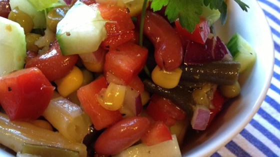 Grandma's Sweet and Tangy Bean Salad