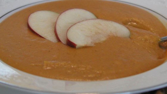 Creamy Butternut Squash With Cinnamon Soup