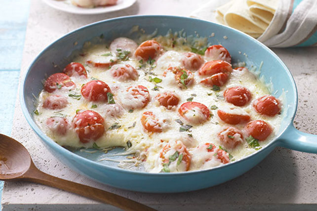 Tomato-Basil Queso Fundido Recipe