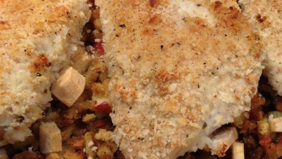 Baked Chicken with Apple Stuffing