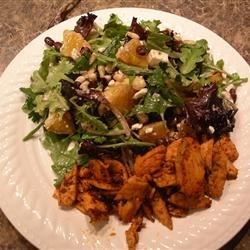 Summer Salad with Cumin-Crusted Salmon